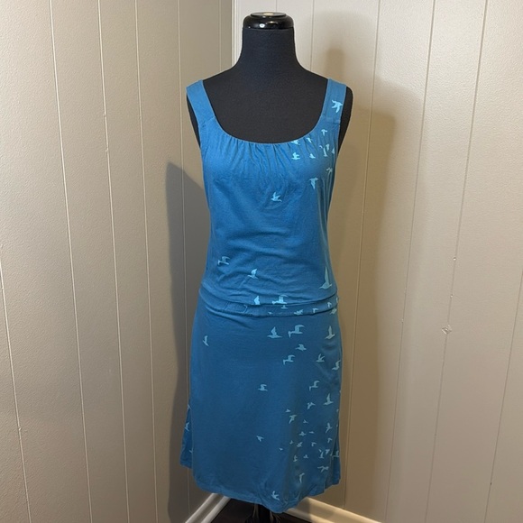 Toad & Co Women’s Extra Small Tank Midi Dress Stretch Fitted Elastic Waist - Picture 1 of 7